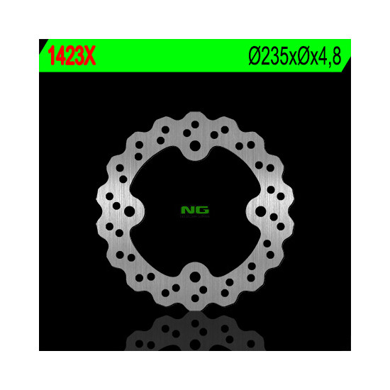 NG brake disc rear KAWASAKI KSF 250 MOJAVE '87-'04, KEF 300 LAKOTA '95-'03 (235X4,7) (4X11,5mm) WAVE