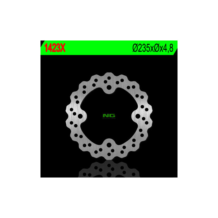 NG brake disc rear KAWASAKI KSF 250 MOJAVE '87-'04, KEF 300 LAKOTA '95-'03 (235X4,7) (4X11,5mm) WAVE