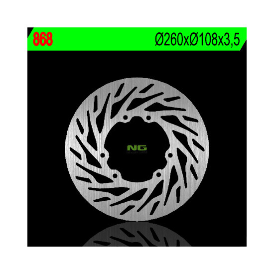 NG brake disc front APRILIA RX 50 '06-'11, DERBI SENDA 50 '06-'11 (260X108X3,5) (6X6,5mm)