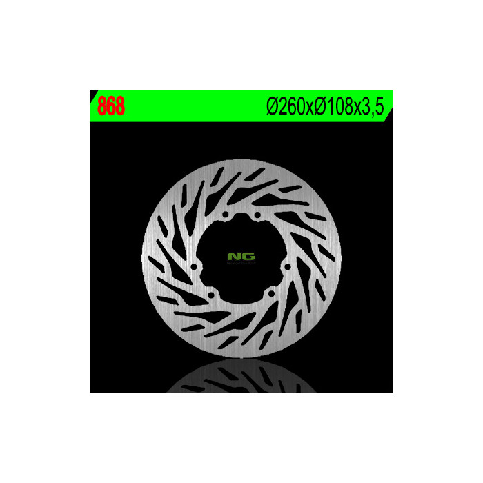 NG brake disc front APRILIA RX 50 '06-'11, DERBI SENDA 50 '06-'11 (260X108X3,5) (6X6,5mm)