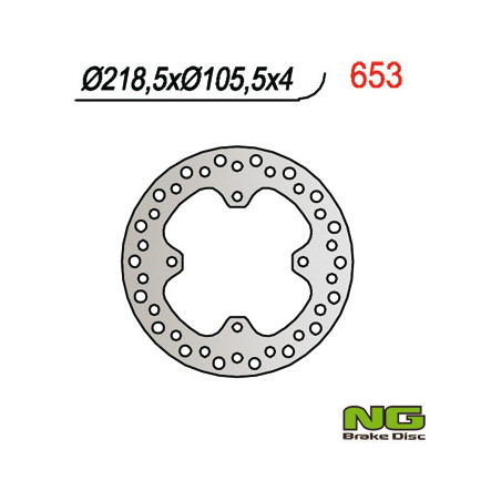 NG brake disc rear POLARIS 500 / 600 / 700 / 800 SPORTSMAN (219x105x4) (4x9.5mm)