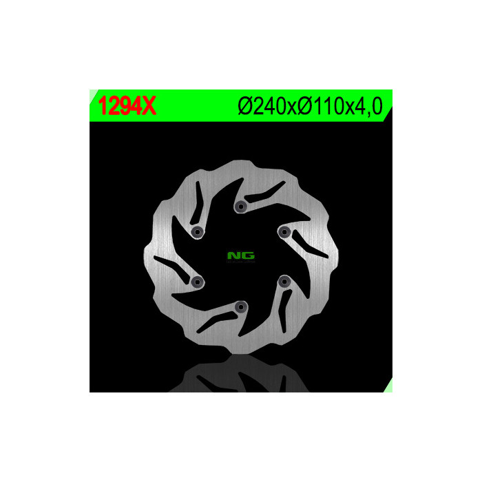NG brake disc rear BETA RR ENDURO 250 / 300 '12-'20 (240X110X4,2) WAVE (6X6,5mm) (NG141 NG129)