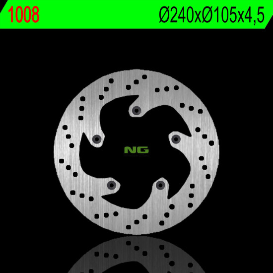 NG brake disc front APRILIA ATLANTIC 125 03-, 200 / 250 / 300 03-11, MALAGUTI MADSON 125 06-09 (front / rear) (240X105