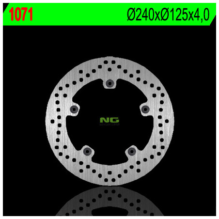 NG brake disc front / rear APRILIA / GILERA / PIAGGIO (240X125X4) (5X6,5mm)