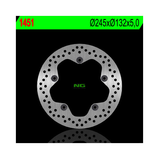 NG brake disc rear YAMAHA MT09 '13-'20, MT07 '13-'20, TENERE 700 '19-'21 (245X132X5) (5X10,5mm) T-RACER 900 '15-'20, XSR 9