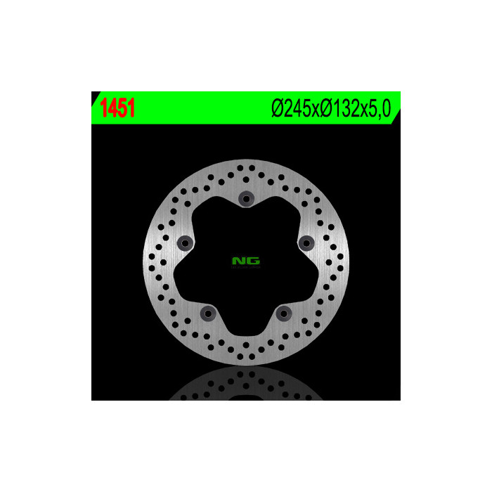 NG brake disc rear YAMAHA MT09 '13-'20, MT07 '13-'20, TENERE 700 '19-'21 (245X132X5) (5X10,5mm) T-RACER 900 '15-'20, XSR 9