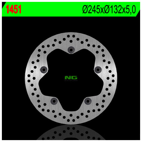 NG stabdžių diskas galas YAMAHA MT09 '13-'20, MT07 '13-'20, TENERE 700 '19-'21 (245X132X5) (5X10,5mm) T-RACER 900 '15-'20, XSR 9