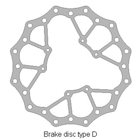 DELTA BRAKING brake disc front HONDA CRF 250 '15-21, CRF 450 '15-21, WAVE ULTRA LIGHT (260X101,2X4mm) (6X6,5mm) (NG1486)