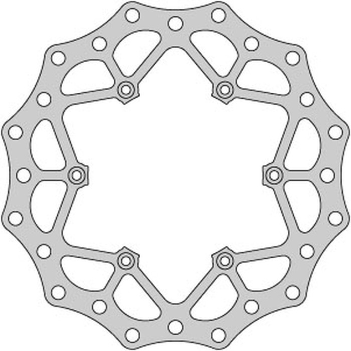 DELTA BRAKING brake disc front KTM 2T / 4T '91-21, HUSABERG, HUSQVARNA, GAS-GAS '21, WAVE ULTRA LIGHT (260X126,5X3mm) (6X