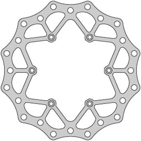 DELTA BRAKING brake disc front SUZUKI RM 125 '88-10, RM 250 '88-10, DRZ 250 '01-07, YAMAHA YZ 125 '01-16, YZ / YZF / WR 2