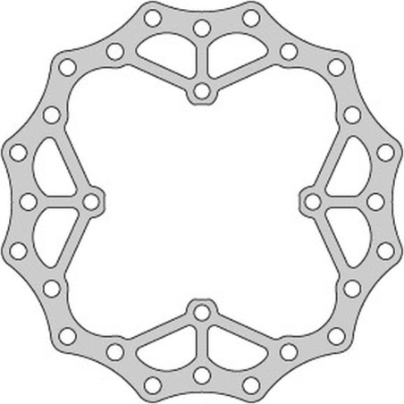 DELTA BRAKING stabdžių diskas priekis SUZUKI RMZ 250 '07-21, RMZ 450 '05-21, RMX450 '10-19, WAVE ULTRA LIGHT (250X118X3mm) (4X9,