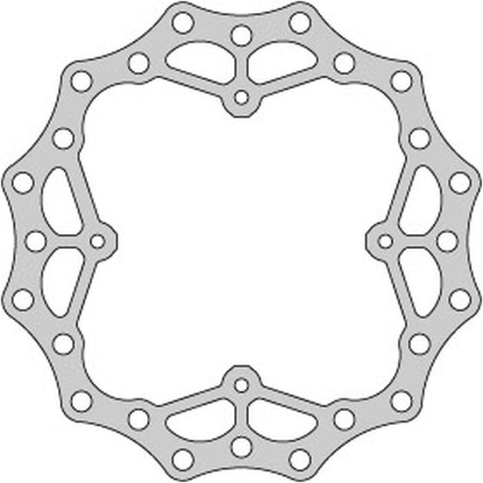 DELTA BRAKING brake disc rear HONDA CR 125 '02-07, CRF 250 '04-'21, CRF 250 X '04-17, CRF 450 '02-21, WAVE ULTRA LIGHT (24