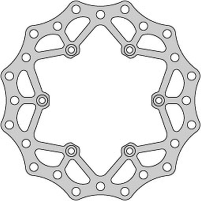 DELTA BRAKING brake disc rear KTM 2T / 4T '91-21, HUSABERG, HUSQVARNA, GAS-GAS '21, WAVE ULTRA LIGHT (220X110X4mm) (6X6,5m