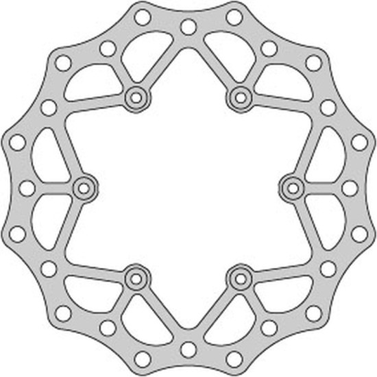 DELTA BRAKING brake disc rear YAMAHA YZ 125 '02-21, WRF 250 '02-21, WR 250 '02-07, YZ / YZF 250 '02-21, WRF / YZF '02-21,