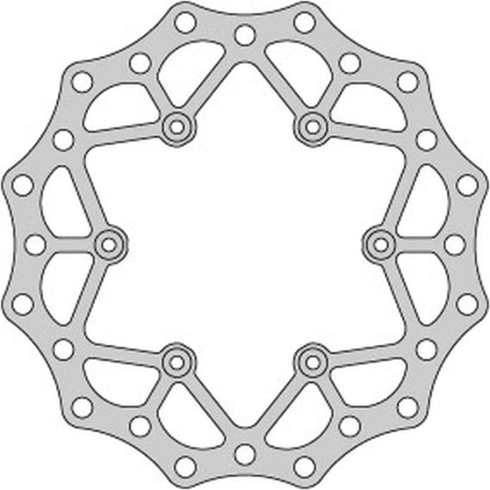 DELTA BRAKING brake disc rear YAMAHA YZ 125 '02-21, WRF 250 '02-21, WR 250 '02-07, YZ / YZF 250 '02-21, WRF / YZF '02-21,