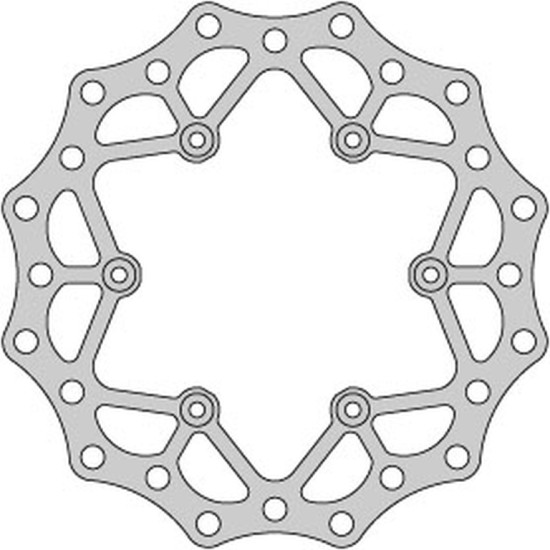 DELTA BRAKING brake disc rear YAMAHA YZ / WR 125 '98-01, YZ / WR 250 '98-'01, YZF / WRF 400 / 426 '99-01, WAVE ULTRA LIGHT