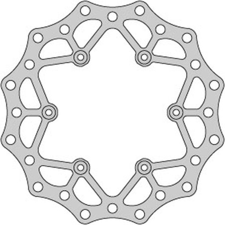 DELTA BRAKING stabdžių diskas galas YAMAHA YZ / WR 125 '98-01, YZ / WR 250 '98-'01, YZF / WRF 400 / 426 '99-01, WAVE ULTRA LIGHT