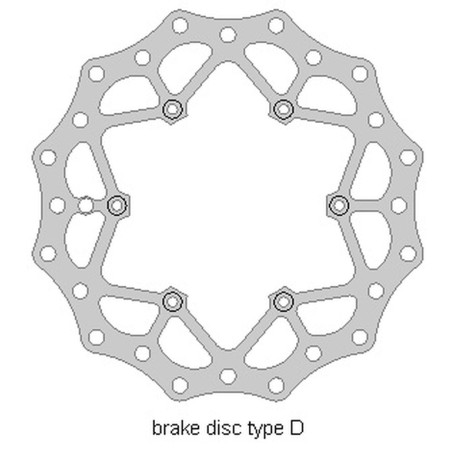 DELTA BRAKING stabdžių diskas priekis BETA 2T / 4T '13-21, WAVE ULTRA LIGHT (260X126,5X3mm) (6X6,5mm) (NG1293)
