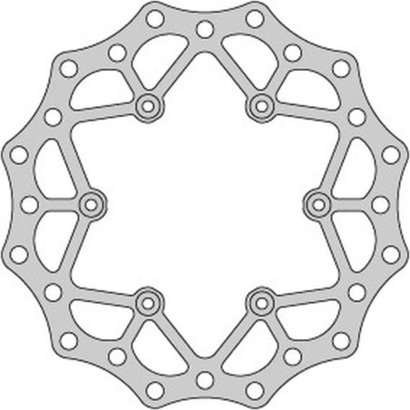 DELTA BRAKING brake disc rear YAMAHA YZ 125 '02-21, WRF 250 '02-21, WR 250 '02-07, YZ / YZF 250 '02-21, WRF / YZF '02-21,