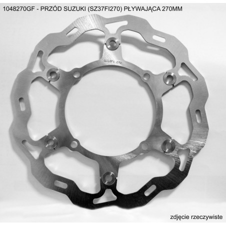 GROSSKOPF brake disc front SUZUKI RMZ 250 '07-'14, RMZ 450 '05-'14, RMX450 '10-'13 (SZ37FID) floating (118X270X3,5mm)