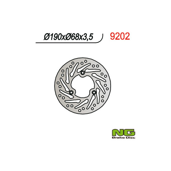 NG brake disc front APRILIA AREA 50 (98-01) (190X68X3,5)