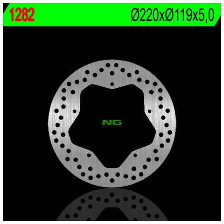 NG stabdžių diskas galas BMW S 1000 R / RR '09-'15 (220X119X5) (5X6,6mm)