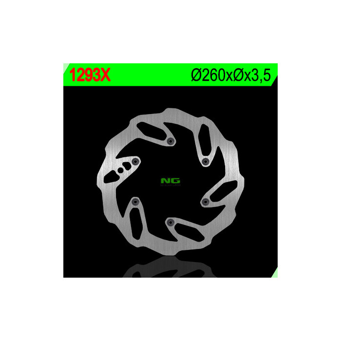 NG brake disc front BETA RR ENDURO 250 / 300 '12-'19, 4T 390 / 400 / 430 / 450 / 480 / 498 (260X-X3,5) WAVE 6 holes