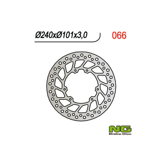 NG brake disc front HONDA CR 125 / 250, CRF 250 / 450 '02-'14 (240X101X3)