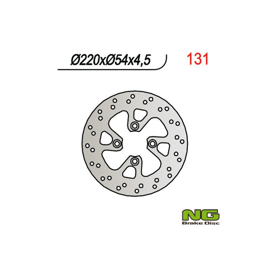 NG brake disc front YAMAHA YP 125 MAJESTY '96-'98 (220X54X4,5)