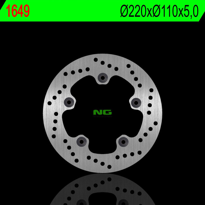 NG brake disc rear SUZUKI GSXR 1000 17-18 (220X110X5,0mm) (5X10,5mm)