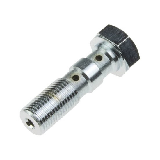TRW LUCAS brake hose bolt M10X1.00 double color steel (CHROM)