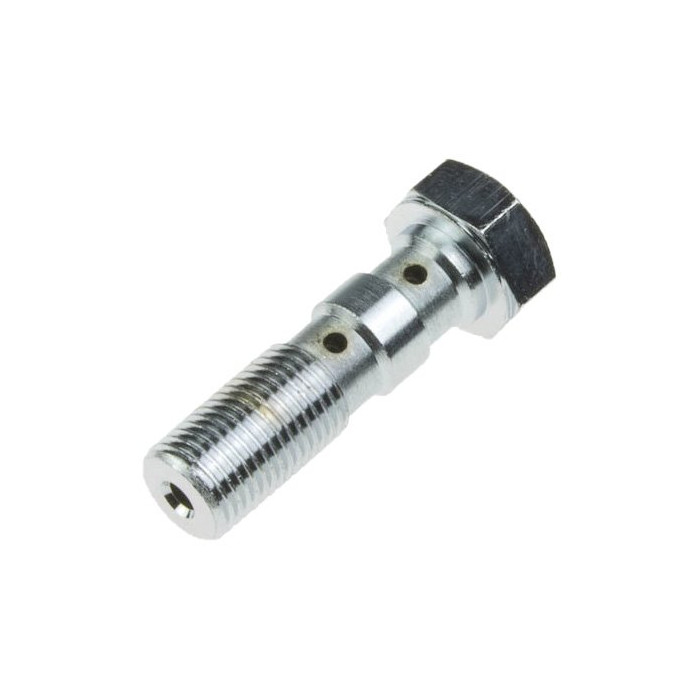 TRW LUCAS brake hose bolt M10X1.00 double color steel (CHROM)