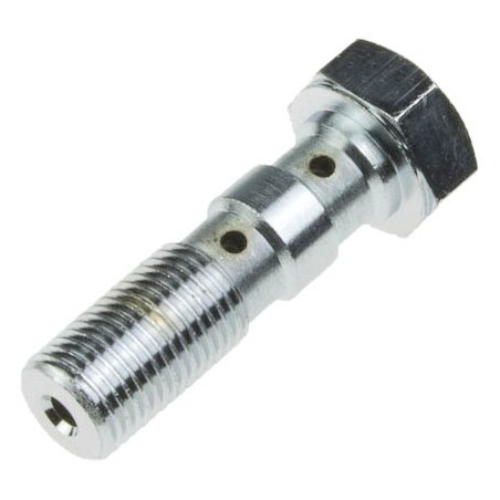 TRW LUCAS brake hose bolt M10X1.00 double color steel (CHROM)