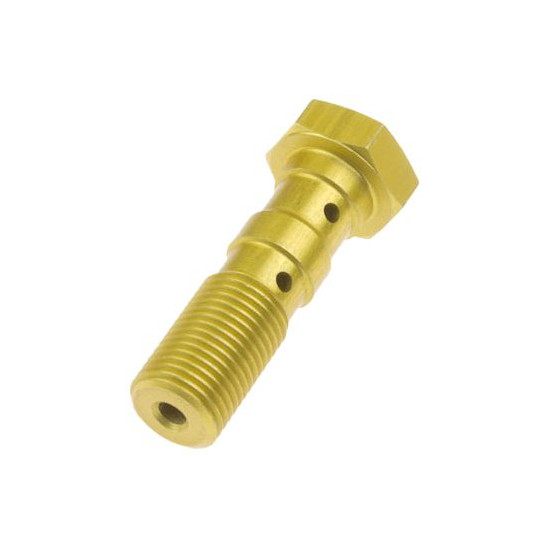 TRW LUCAS brake hose bolt M10X1.00 double gold color