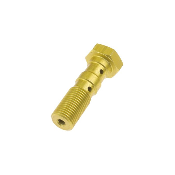 TRW LUCAS brake hose bolt M10X1.00 double gold color