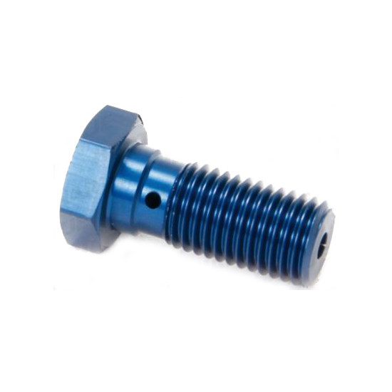 TRW LUCAS brake hose bolt M10X1.25 (double) NIEBIESKA