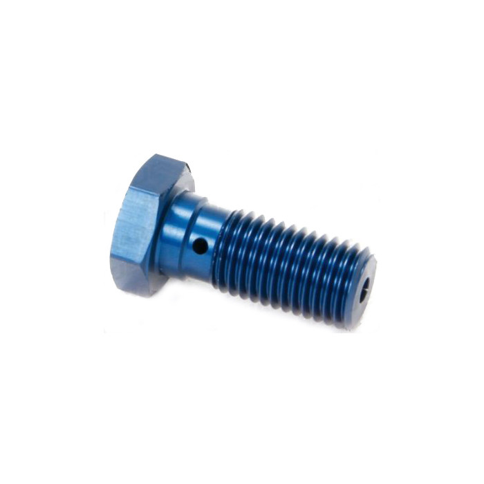 TRW LUCAS brake hose bolt M10X1.25 (double) NIEBIESKA