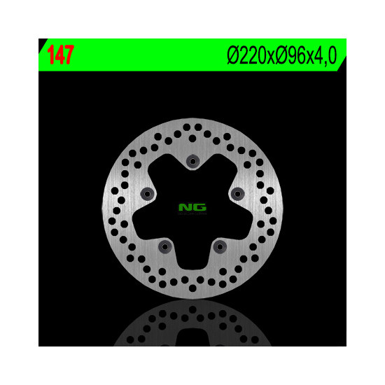 NG brake disc front / rear APRILIA 50 / 70 / 125 / 250 / 300 / 400 / 500 (220X96X4) (5X6,5mm)