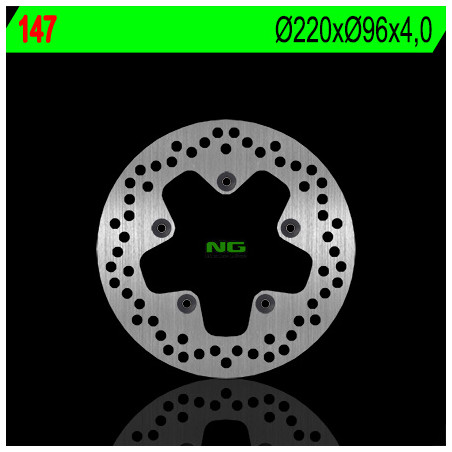 NG stabdžių diskas priekis / galas APRILIA 50 / 70 / 125 / 250 / 300 / 400 / 500 (220X96X4) (5X6,5mm)