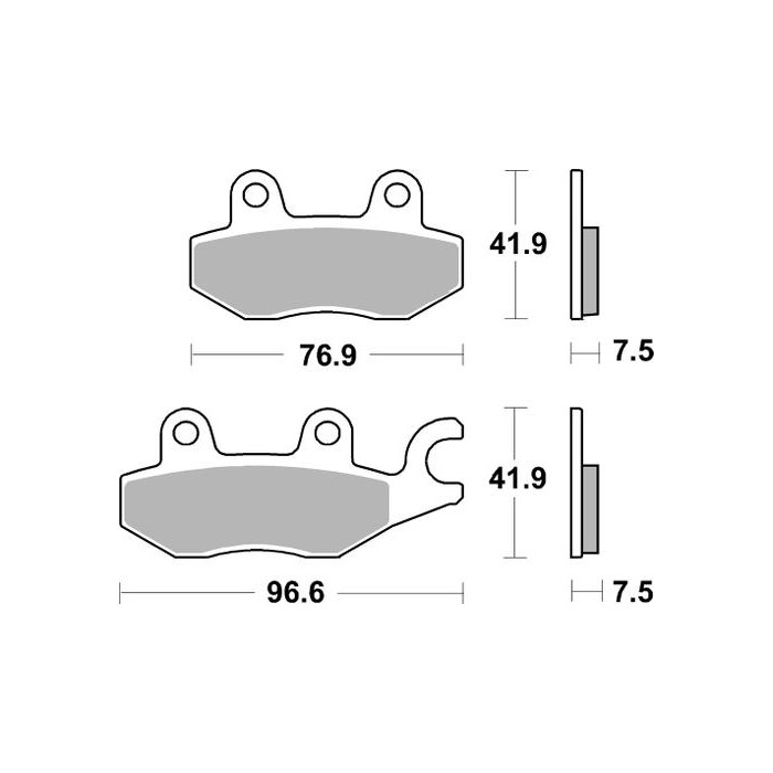 SBS brake pads KH197 RACING DUAL CARBON KAWASAKI NINJA 400 '18
