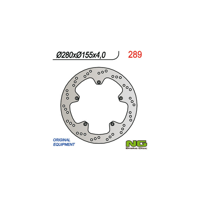 NG brake disc front APRILIA RS 50, YAMAHA TZR 50 (280x155x4)