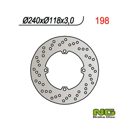 NG brake disc front HONDA CR 125 / 250 (89) (240x118x3)