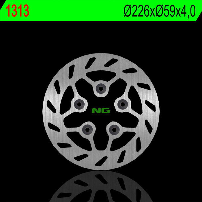 NG brake disc front / rear PEUGEOT TWEET 50 / 125 / 150 10-18 (226X59X4,0mm) (5X10,5mm)