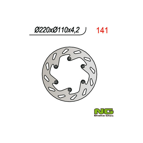 NG brake disc rear KTM / HUSABERG (220X110X4,2) (NG141 NG129)