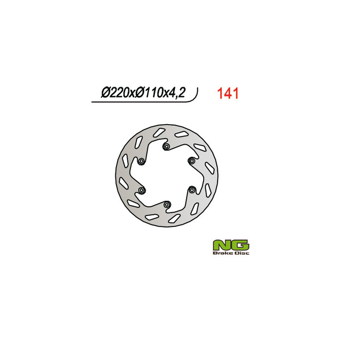 NG brake disc rear KTM / HUSABERG (220X110X4,2) (NG141 NG129)