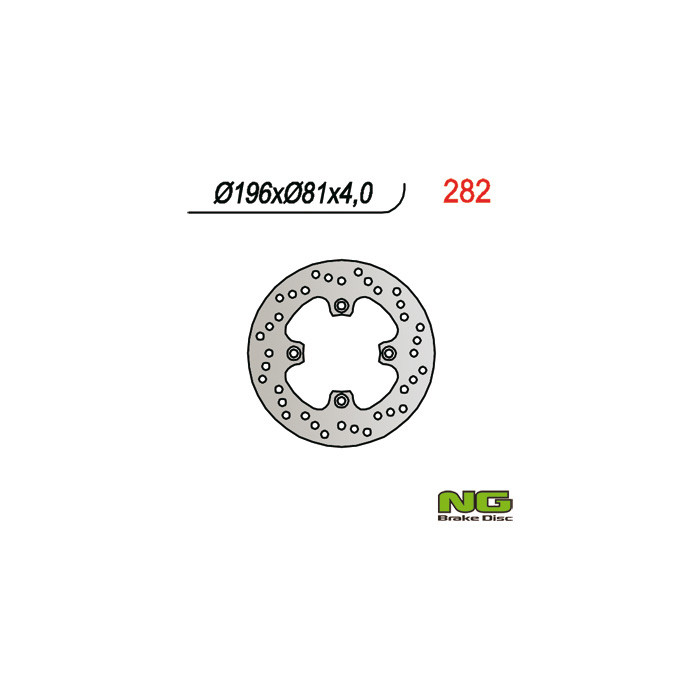 NG brake disc rear CAN-AM (BOMBARDIER) 650 (196X81X4)