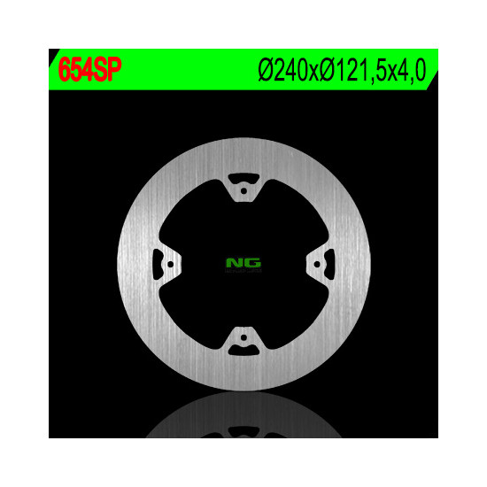 NG brake disc rear HONDA CR 125 / 250 '02-07, CRF 250 / 450R '04-'21 (240X121.5X4) (complete)