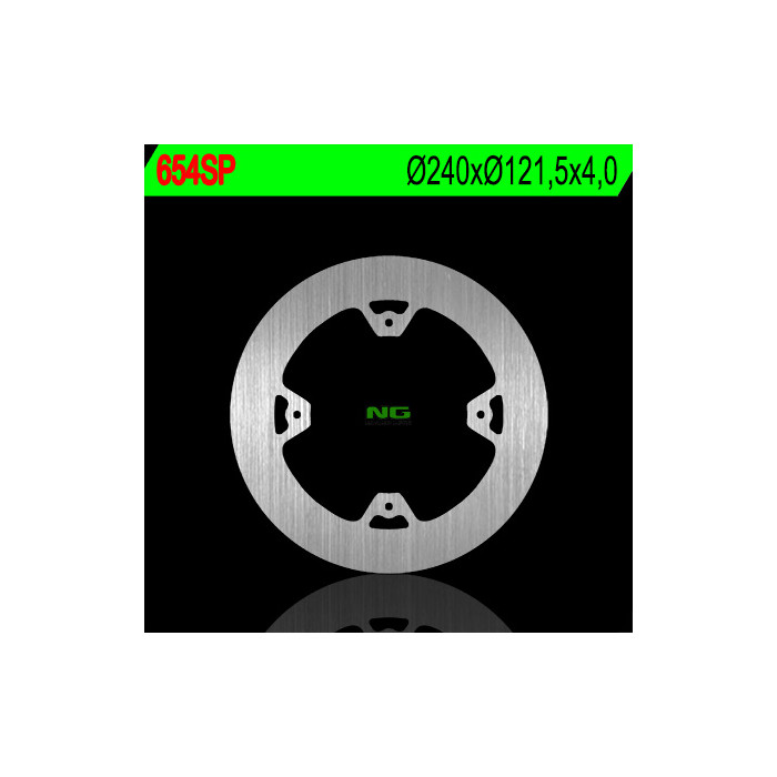 NG brake disc rear HONDA CR 125 / 250 '02-07, CRF 250 / 450R '04-'21 (240X121.5X4) (complete)