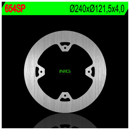 NG brake disc rear HONDA CR 125 / 250 '02-07, CRF 250 / 450R '04-'21 (240X121.5X4) (complete)