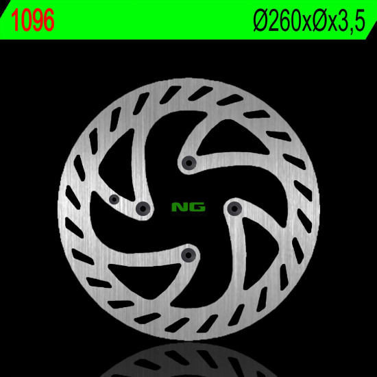 NG brake disc front AJP 125 / 200 / 240 ENDURO (thread 260mm (4X6.5mm)
